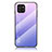 Coque Rebord Contour Silicone et Vitre Miroir Housse Etui Degrade Arc en Ciel LS1 pour Samsung Galaxy A03 Violet Clair