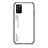 Coque Rebord Contour Silicone et Vitre Miroir Housse Etui Degrade Arc en Ciel LS1 pour Samsung Galaxy A03s Blanc