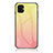 Coque Rebord Contour Silicone et Vitre Miroir Housse Etui Degrade Arc en Ciel LS1 pour Samsung Galaxy A04 4G Jaune