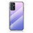 Coque Rebord Contour Silicone et Vitre Miroir Housse Etui Degrade Arc en Ciel LS1 pour Samsung Galaxy A05s Violet Clair