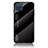 Coque Rebord Contour Silicone et Vitre Miroir Housse Etui Degrade Arc en Ciel LS1 pour Samsung Galaxy A12 5G Noir