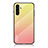 Coque Rebord Contour Silicone et Vitre Miroir Housse Etui Degrade Arc en Ciel LS1 pour Samsung Galaxy A13 5G Jaune