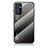 Coque Rebord Contour Silicone et Vitre Miroir Housse Etui Degrade Arc en Ciel LS1 pour Samsung Galaxy A15 4G Gris Fonce