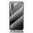 Coque Rebord Contour Silicone et Vitre Miroir Housse Etui Degrade Arc en Ciel LS1 pour Samsung Galaxy A41 SC-41A Gris Fonce