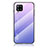 Coque Rebord Contour Silicone et Vitre Miroir Housse Etui Degrade Arc en Ciel LS1 pour Samsung Galaxy A42 5G Violet Clair