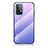 Coque Rebord Contour Silicone et Vitre Miroir Housse Etui Degrade Arc en Ciel LS1 pour Samsung Galaxy A52 4G Violet Clair