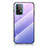 Coque Rebord Contour Silicone et Vitre Miroir Housse Etui Degrade Arc en Ciel LS1 pour Samsung Galaxy A52s 5G Violet Clair