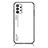 Coque Rebord Contour Silicone et Vitre Miroir Housse Etui Degrade Arc en Ciel LS1 pour Samsung Galaxy A53 5G Blanc
