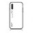 Coque Rebord Contour Silicone et Vitre Miroir Housse Etui Degrade Arc en Ciel LS1 pour Samsung Galaxy A70S Blanc