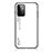 Coque Rebord Contour Silicone et Vitre Miroir Housse Etui Degrade Arc en Ciel LS1 pour Samsung Galaxy A72 4G Blanc