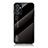 Coque Rebord Contour Silicone et Vitre Miroir Housse Etui Degrade Arc en Ciel LS1 pour Samsung Galaxy A82 5G Noir