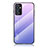 Coque Rebord Contour Silicone et Vitre Miroir Housse Etui Degrade Arc en Ciel LS1 pour Samsung Galaxy A82 5G Violet Clair