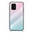 Coque Rebord Contour Silicone et Vitre Miroir Housse Etui Degrade Arc en Ciel LS1 pour Samsung Galaxy A91 Petit