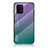 Coque Rebord Contour Silicone et Vitre Miroir Housse Etui Degrade Arc en Ciel LS1 pour Samsung Galaxy A91 Petit