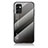 Coque Rebord Contour Silicone et Vitre Miroir Housse Etui Degrade Arc en Ciel LS1 pour Samsung Galaxy F23 5G Gris Fonce