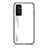 Coque Rebord Contour Silicone et Vitre Miroir Housse Etui Degrade Arc en Ciel LS1 pour Samsung Galaxy M13 4G Blanc