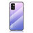 Coque Rebord Contour Silicone et Vitre Miroir Housse Etui Degrade Arc en Ciel LS1 pour Samsung Galaxy M23 5G Violet Clair