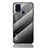 Coque Rebord Contour Silicone et Vitre Miroir Housse Etui Degrade Arc en Ciel LS1 pour Samsung Galaxy M31 Gris Fonce