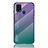 Coque Rebord Contour Silicone et Vitre Miroir Housse Etui Degrade Arc en Ciel LS1 pour Samsung Galaxy M31 Mixte