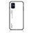 Coque Rebord Contour Silicone et Vitre Miroir Housse Etui Degrade Arc en Ciel LS1 pour Samsung Galaxy M31s Blanc