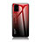 Coque Rebord Contour Silicone et Vitre Miroir Housse Etui Degrade Arc en Ciel LS1 pour Samsung Galaxy M40S Rouge