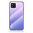 Coque Rebord Contour Silicone et Vitre Miroir Housse Etui Degrade Arc en Ciel LS1 pour Samsung Galaxy M42 5G Violet Clair