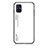 Coque Rebord Contour Silicone et Vitre Miroir Housse Etui Degrade Arc en Ciel LS1 pour Samsung Galaxy M51 Blanc