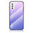 Coque Rebord Contour Silicone et Vitre Miroir Housse Etui Degrade Arc en Ciel LS1 pour Samsung Galaxy M52 5G Petit