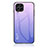 Coque Rebord Contour Silicone et Vitre Miroir Housse Etui Degrade Arc en Ciel LS1 pour Samsung Galaxy M53 5G Violet Clair