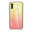 Coque Rebord Contour Silicone et Vitre Miroir Housse Etui Degrade Arc en Ciel LS1 pour Samsung Galaxy Note 10 5G Jaune