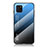 Coque Rebord Contour Silicone et Vitre Miroir Housse Etui Degrade Arc en Ciel LS1 pour Samsung Galaxy Note 10 Lite Bleu