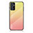 Coque Rebord Contour Silicone et Vitre Miroir Housse Etui Degrade Arc en Ciel LS1 pour Samsung Galaxy Quantum2 5G Jaune