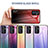 Coque Rebord Contour Silicone et Vitre Miroir Housse Etui Degrade Arc en Ciel LS1 pour Samsung Galaxy Quantum4 5G Petit