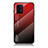 Coque Rebord Contour Silicone et Vitre Miroir Housse Etui Degrade Arc en Ciel LS1 pour Samsung Galaxy S10 Lite Rouge