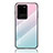 Coque Rebord Contour Silicone et Vitre Miroir Housse Etui Degrade Arc en Ciel LS1 pour Samsung Galaxy S20 Ultra 5G Petit