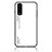 Coque Rebord Contour Silicone et Vitre Miroir Housse Etui Degrade Arc en Ciel LS1 pour Vivo iQOO U1 Blanc