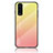 Coque Rebord Contour Silicone et Vitre Miroir Housse Etui Degrade Arc en Ciel LS1 pour Vivo iQOO U1 Jaune