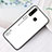 Coque Rebord Contour Silicone et Vitre Miroir Housse Etui Degrade Arc en Ciel LS1 pour Vivo iQOO U3 4G Blanc