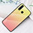 Coque Rebord Contour Silicone et Vitre Miroir Housse Etui Degrade Arc en Ciel LS1 pour Vivo iQOO U3 4G Jaune