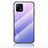 Coque Rebord Contour Silicone et Vitre Miroir Housse Etui Degrade Arc en Ciel LS1 pour Vivo iQOO U3 5G Violet Clair