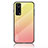 Coque Rebord Contour Silicone et Vitre Miroir Housse Etui Degrade Arc en Ciel LS1 pour Vivo iQOO Z3 5G Jaune