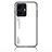 Coque Rebord Contour Silicone et Vitre Miroir Housse Etui Degrade Arc en Ciel LS1 pour Vivo iQOO Z6 Lite 5G Blanc