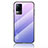 Coque Rebord Contour Silicone et Vitre Miroir Housse Etui Degrade Arc en Ciel LS1 pour Vivo V21e 4G Violet Clair