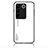 Coque Rebord Contour Silicone et Vitre Miroir Housse Etui Degrade Arc en Ciel LS1 pour Vivo V27 5G Blanc