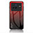 Coque Rebord Contour Silicone et Vitre Miroir Housse Etui Degrade Arc en Ciel LS1 pour Vivo X80 5G Rouge