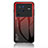 Coque Rebord Contour Silicone et Vitre Miroir Housse Etui Degrade Arc en Ciel LS1 pour Vivo X80 Pro 5G Rouge