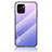 Coque Rebord Contour Silicone et Vitre Miroir Housse Etui Degrade Arc en Ciel LS1 pour Vivo Y01A Violet Clair