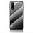 Coque Rebord Contour Silicone et Vitre Miroir Housse Etui Degrade Arc en Ciel LS1 pour Vivo Y12s Gris Fonce