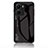 Coque Rebord Contour Silicone et Vitre Miroir Housse Etui Degrade Arc en Ciel LS1 pour Vivo Y16 Noir