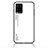 Coque Rebord Contour Silicone et Vitre Miroir Housse Etui Degrade Arc en Ciel LS1 pour Vivo Y21 Blanc